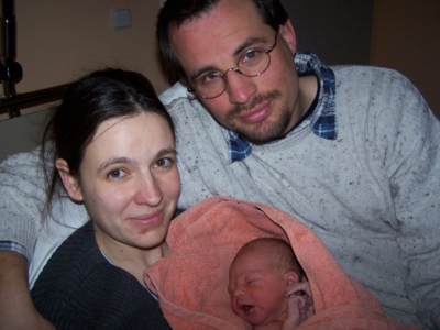 Bild von Felicitas mit Eltern